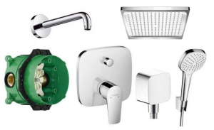 Podtynkowy komplet prysznicowy Hansgrohe Talis E 240