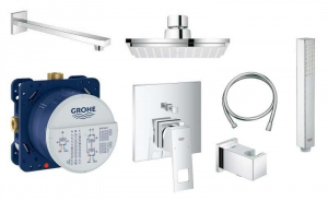 Grohe Eurocube Smart podynkowy zestaw prysznicowy z deszczownica 150