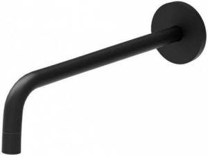 Czarna wylewka ścienna do wanny Paffoni Light ZBOC045NO