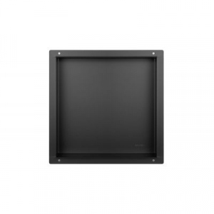 Balneo Wall-Box One NO RIM Black Polka pojedyncza czarna 30x30x7 cm