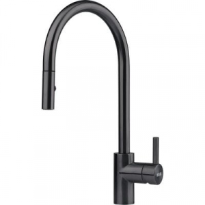 Bateria kuchenna Franke Eos Neo pull-out spray 115.0613.671 czarna stal szlachetna