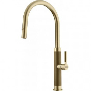 Bateria kuchenna Franke Mythos Masterpiece pull-out spray 115.0711.558 zloto