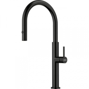 Bateria kuchenna Franke Pescara J pull-out spray 115.0741.695 czarna stal szlachetna