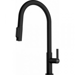 Bateria kuchenna do wody filtrowanej Franke Maris Slim Clear Water J pull-out 120.0730.911 czarny mat