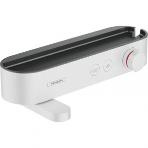 Biała termostatyczna bateria wannowa Hansgrohe ShowerTablet Select 400 24340700