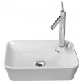 Duravit Starck 1 umywalka 46 cm nablatowa kwadratowa WonderGliss biała 23224600001