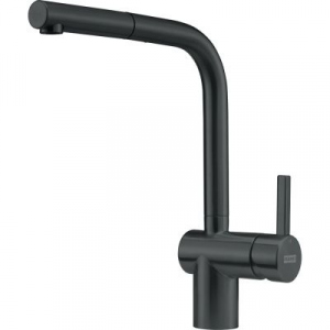 Franke Atlas Neo bateria kuchenna z wyciąganą wylewką czarny mat 115.0550.427