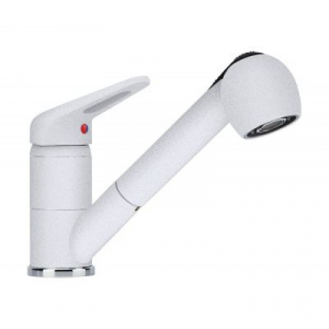 Franke Prince II Pull-Out Spray bateria kuchenna Fragranit+ biały polarny 115.0470.669
