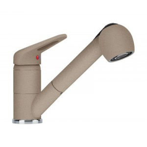 Franke Prince II Pull-Out Spray bateria kuchenna Fragranit+ cappucino 115.0470.666