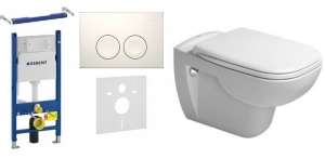 Geberit Delta12 + D-Code Rimless komplet podtynkowy do wc