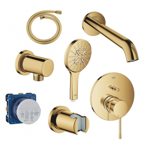 Grohe Essence podtynkowy zestaw do wanny z wylewką cool sunrise