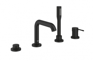 Grohe Essence 4 otworowa bateria wannowa phantom black 25251KF0
