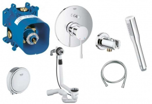 Grohe Essence komplet do napełniania wanny przez przelew