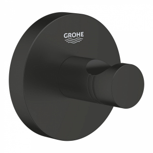 Grohe Essentials pojedynczy haczyk na recznik czarny mat 1024602430