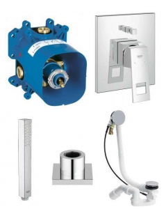Grohe Eurocube system do napełniania wanny z wyciąganą słuchawką