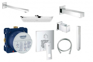 Grohe Eurocube 3 komplet podtynkowy do 3 odbiorników