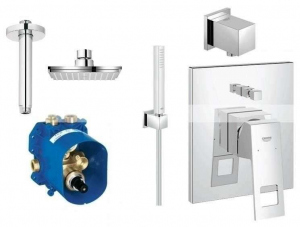 Grohe Eurocube zestaw podtynkowy z deszczownicą sufitową 152