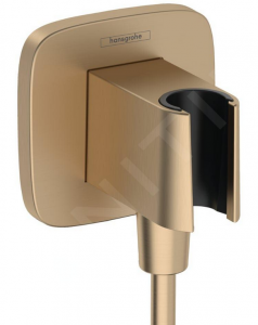 Hansgrohe FixFit Q przyłącze węża z uchwytem brąz szczotkowany 26887140
