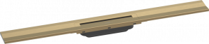 Hansgrohe RainDrain Flex Element zewnetrzny odplywu 80 cm z mozliwoscia przyciecia i do montazu przy scianie 56051340 Czarny Chrom Szczotkowany