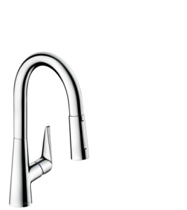 Hansgrohe Talis M51 bateria kuchenna 160, wyciagana wylewka, 2jet, sBox Chrom 73850000