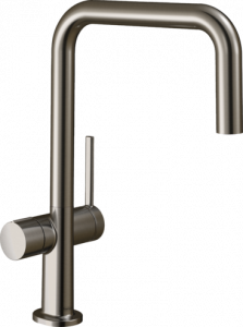 Hansgrohe Talis M54 bateria kuchenna U 220, z zaworem odcinajacym, 1jet Stal Szlachetna Finish 72807800