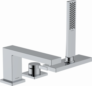 Hansgrohe Tecturis E 3-otworowa bateria na brzeg wanny z sBox element zewnetrzny chrom 73443000