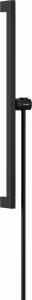 Hansgrohe Unica Drazek prysznicowy E Puro 65 cm z suwakiem EasySlide i wezem przysznicowym Isiflex 160cm Czarny Matowy 24404670