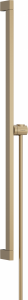 Hansgrohe Unica Drazek prysznicowy E Puro 90 cm z suwakiem EasySlide i wezem przysznicowym Isiflex 160cm Braz Szczotkowany 24403140