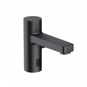 KLUDI ZENTA SL elektroniczna bateria umywalkowa z uchwytem regulacji tmp. zasilanie za pomoca baterii litowej 6V CR-P2 czarny mat 3810039