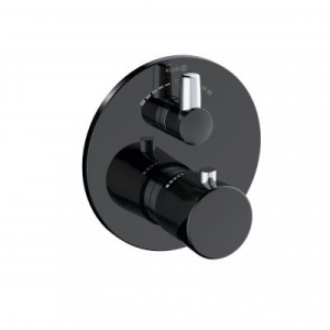Kludi Balance podtynkowa bateria wannowa z termostatem do 88022 czarny mat 528108775