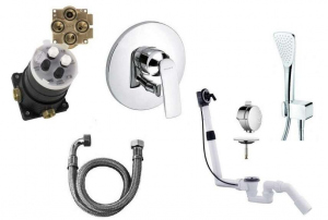 Kludi Balance zestaw podtynkowy do napełniania wanny przez przelew