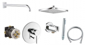 Kludi Bozz podtynk wannowy z deszczownicą kwadrat 200