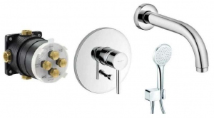 Kludi Bozz podtynkowy system do wanny z wylewką ścienną