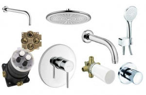 Kludi Bozz podtynkowy zestaw do 3 odbiorniów