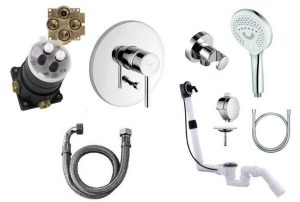 Kludi Bozz zestaw podtynkowy numer 6 napełnianie wanny