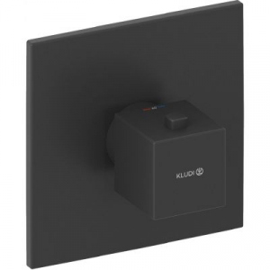 Kludi Decus podtynkowa bateria natryskowa z termostatem bez zaworu odcinajacego do KLUDI-SLIM.BOXX 88022 czarny mat 547393975