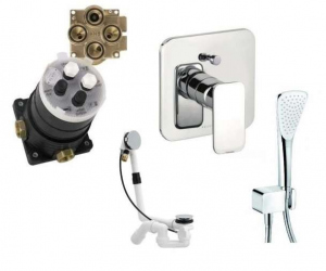 Kludi E2 podtynkowy system do napełniania wanny - długi