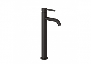 Kludi Nova Fonte Pura bateria umywalkowa 240 czarny szczotkowany 20298N215