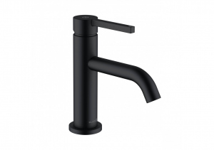 Kludi Nova Fonte Pura bateria umywalkowa 75 bez korka czarny mat 200283915