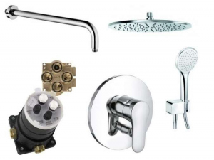 Kludi Objekta zestaw podtynkowy z deszczownicą 300