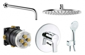 Kludi Ocean 250 podtynkowy zestaw prysznicowy z deszczownicą