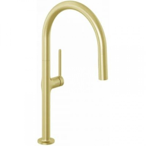 Kludi Reef bateria kuchenna wyciagana wylewka zloty szczotkowany 50851N075