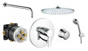 Kludi Zenta pakiet podtynkowy z deszczownicą 400