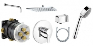Kludi Zenta podtynkowy zestaw prysznicowy z deszczownią 300