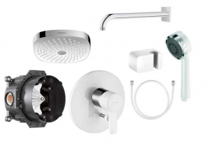 Kludi Zenta White podtynkowy komplet prysznicowy