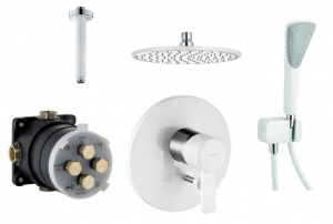 Kludi Zenta White podtynkowy zestaw z deszczownicą 250