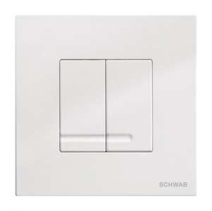 Metalowy przycisk Schwab Arte Duo Metal biały 4060414001