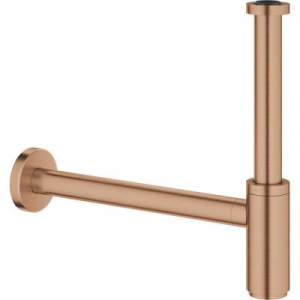 Metalowy ozdobny półsyfon umywalkowy Grohe 28912DL0 brushed warm sunset