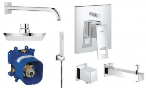 Pakiet podtynkowy Grohe Eurocube do wanny