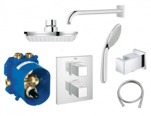 Pakiet prysznicowy termostatyczny Grohtherm Cube 150